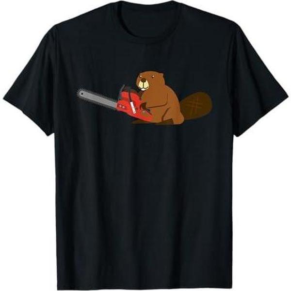 Safety First Funny Beaver Chainsaw Cute Animal Logger T-Shirt Safety First Funny Beaver Chainsaw Cute Animal Logger T-Shirt