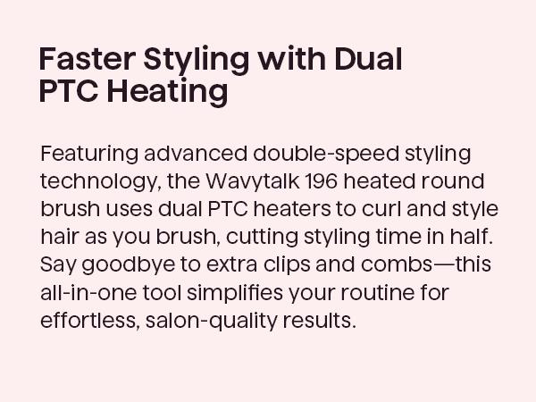 Product Introduction of Wavytalk Blowout Boost Ionic Thermal Brush 1 1/2 Inch with LED Display, 300℉-420℉ for Different Hair Types, 120-240V Universal Voltage 12