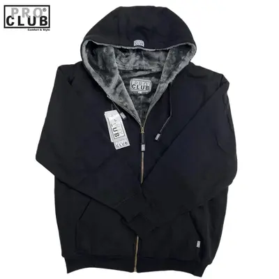 Selected Pro Club Mens Heavyweight Pile Full Zip Fleece Hoodie TikTok Shop