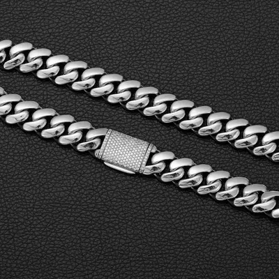 Cuban Link Chain Zales Jewelers Men's Chains Stainless Steel
