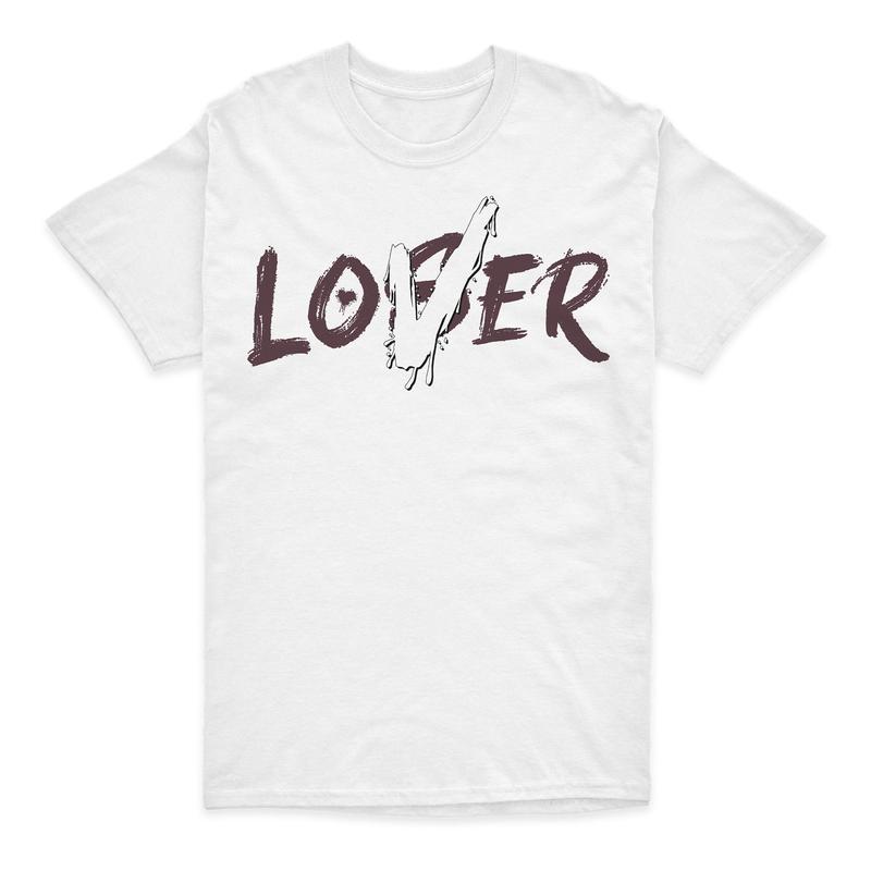 TikTok Shop Loser Lover Hoodie Match Retro 3s Burgundy Crush Violet Ore Color Match Design Adjustable Fit S 5XL Shirt To Match Sneaker