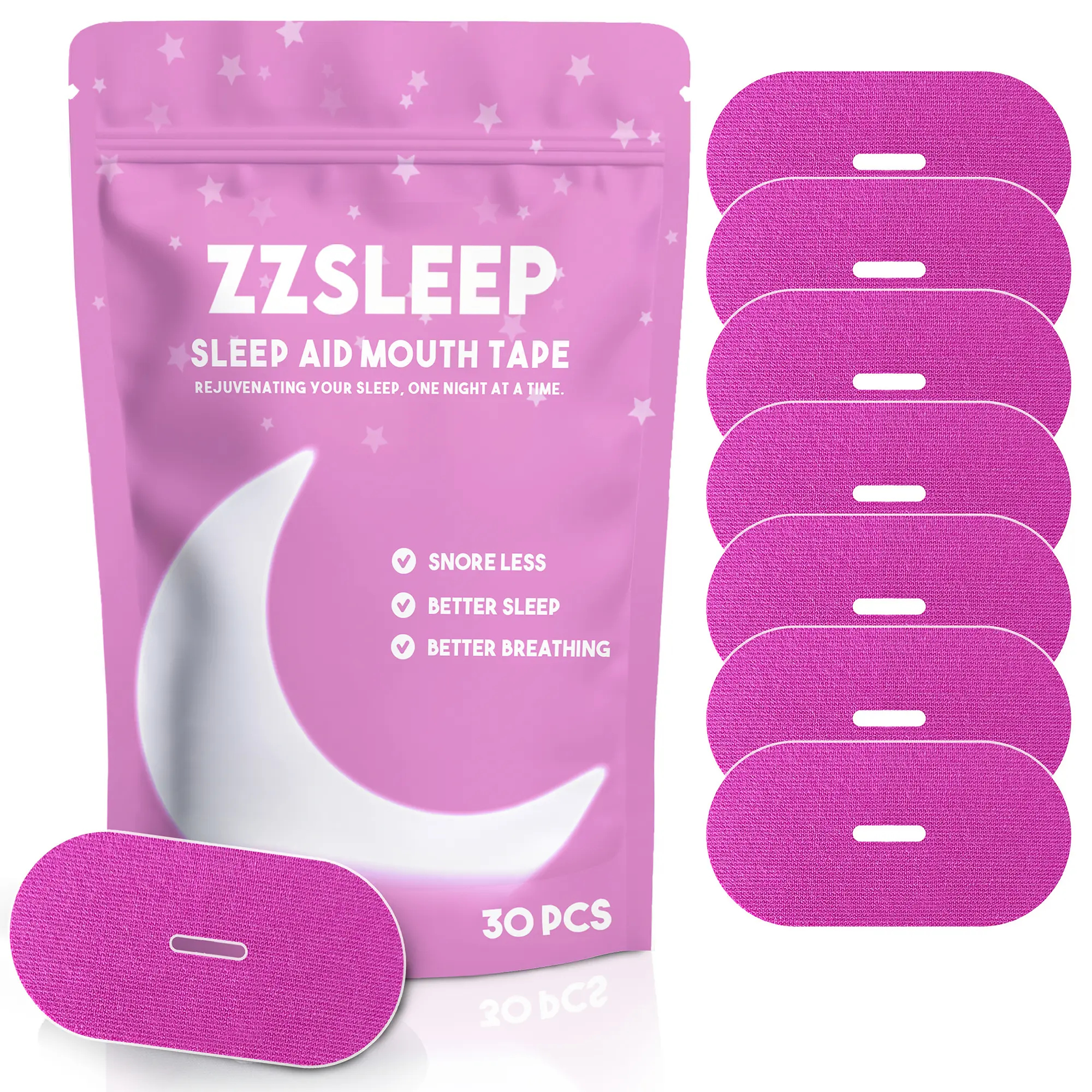 ZZSLEEP Beauty Mouth Tape - Pink Lip Tape for Nasal Breathing, - TikTok ...