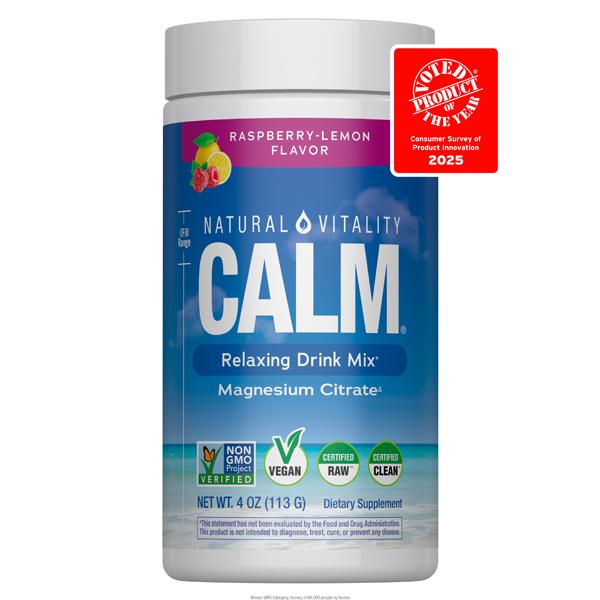 CALM Powder Raspberry-Lemon Flavor | 4 oz (113 g) | Magnesium Citrate ...