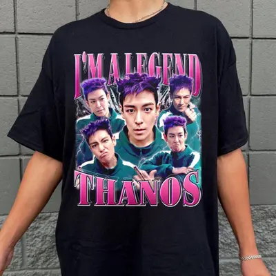 イカゲーム T.O.P THANOS T-shirt Mサイズ 白/ピンク Thanos Shirts - TikTok Shop