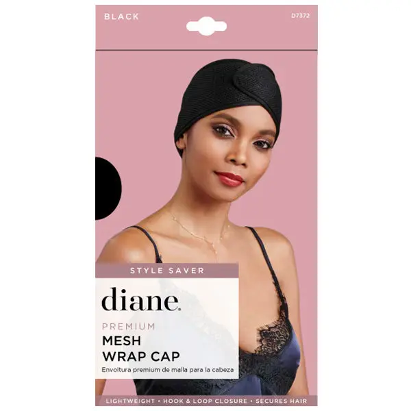 DIANE Premium Mesh Wrap Cap Black DIANE Premium Mesh Wrap Cap Black